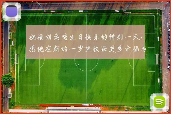 祝福刘奕鸣生日快乐的特别一天，愿他在新的一岁里收获更多幸福与成功