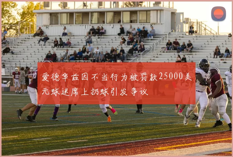 爱德华兹因不当行为被罚款25000美元球迷席上扔球引发争议